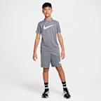 Playera de manga corta Dri-FIT para niños talla grande Nike Trophy23