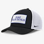 Gorra de rejilla universitaria Nike ajustable para hombre Duke On-Field Rise - Negro