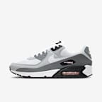 Buty męskie Nike Air Max 90 - Wolf Grey/Pink Foam/Smoke Grey/Biel