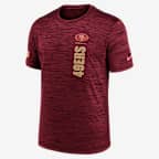 San Francisco 49ers Sideline Velocity Men's Nike Dri-FIT NFL T-Shirt - Red