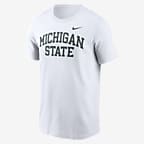 Michigan State Spartans Blitz Men's Nike College T-Shirt - White