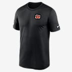 Cincinnati Bengals Legend Small Logo Men's Nike Dri-FIT NFL T-Shirt - Black
