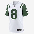 Jersey de fútbol americano Nike de la NFL Game para hombre Aaron Rodgers New York Jets - Blanco