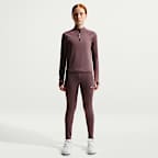 Nike Pro Big Kids' (Girls') Dri-FIT Half-Zip Long Sleeve