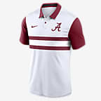 Polo universitario Nike Dri-FIT para hombre Alabama Crimson Tide Primetime Campus Vapor - Blanco