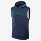Sudadera con gorro sin cierre ni mangas Nike Dri-FIT de la MLB para hombre Seattle Mariners Authentic Collection