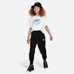 Nike Sportswear Club Fleece Big Kids' (Girls') High-Waisted Fitted Pants