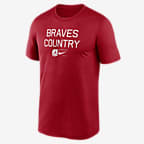 Atlanta Braves Baseball Phrase Legend Men's Nike Dri-FIT MLB T-Shirt - Red