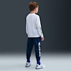 Playera de manga larga para niños talla pequeña Nike Glow With Me