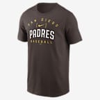 San Diego Padres Home Team Athletic Arch Men's Nike MLB T-Shirt - Brown