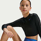 Conjunto de tankini con espalda cruzada para niña talla grande Nike Swim