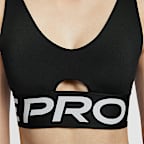 ナイキ プロ インディ プランジ ウィメンズ ミディアムサポート パッディド スポーツブラ