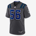Jersey Nike de la NFL Game para hombre Quenton Nelson Indianapolis Colts Rivalries Collection - Antracita