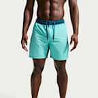 Nike Swim-volleyshorts (18 cm) med indershorts til mænd
