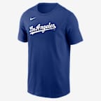 Los Angeles Dodgers Alternate Wordmark Men's Nike MLB T-Shirt - Royal