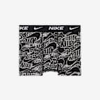 Βαμβακερό μποξεράκι Nike Everyday με στάμπα για μεγάλα παιδιά (συσκευασία τριών τεμαχίων)