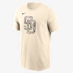 San Diego Padres Camo Men's Nike MLB T-Shirt - Cream