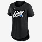 Detroit Lions Primetime Women's Nike NFL T-Shirt - Black