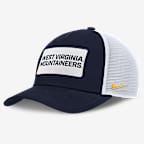 Gorra de rejilla universitaria Nike ajustable para hombre West Virginia On-Field Rise - Azul marino