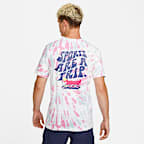 Nike Sportswear Men's Black Light Tie-Dye T-Shirt