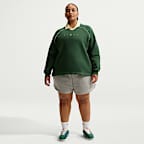 Nike Sportswear Phoenix Fleece Women's Oversized Graphic Polo Top (Plus Size)