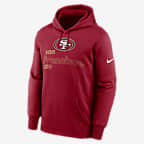 San Francisco 49ers Men’s Nike Therma NFL Pullover Hoodie - Red