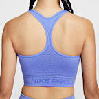 เสื้อกล้ามเอวลอยแบบไร้ตะเข็บผู้หญิง Dri-FIT Nike Pro