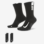 Nike Multiplier Crew Sock (2 Pairs)