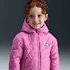 Chamarra acolchada Swoosh infantil Nike - Flamenco mágico