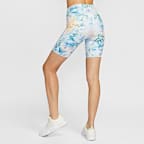 Nike Universa Women's Artist コレクション ミディアムサポート ハイウエスト 21cm バイカーショートパンツ