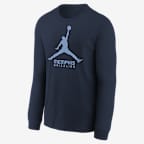 Playera de manga larga Jordan de la NBA para niños talla grande Memphis Grizzlies Essential - Negro