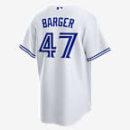 Addison Barger Toronto Blue Jays 2025 World Series Participant Men's Nike MLB Replica Jersey