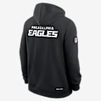 Sudadera con gorro sin cierre Nike Dri-FIT de la NFL para hombre Philadelphia Eagles Initial Home Sideline