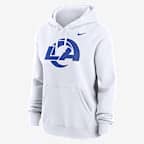 Los Angeles Rams Primetime Club Women's Nike NFL Pullover Hoodie - White