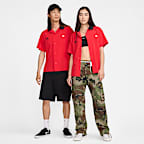 Nike SB Japan Short-Sleeve Button-Down Skate Bowling Top