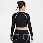 Nike Sportswear 女款緊身長袖短版上衣