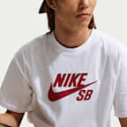 เสื้อยืดสเก็ตบอร์ดมีโลโก้ Nike SB
