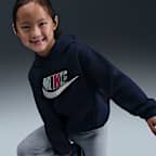 Sudadera con gorro sin cierre para niños talla pequeña Nike Wild Warmth