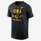 Iowa Legacy Stacked Est Men's Nike College T-Shirt - Black