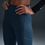 Leggings de correr de tiro alto de 7/8 con bolsillos para mujer Nike Swift