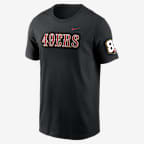 San Francisco 49ers 80th Anniversary Goal Line Stand Men's Nike NFL T-Shirt - Black