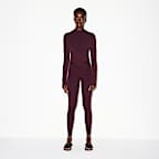 Top cropped de cuello alto para mujer NikeSKIMS Vintage Seamless