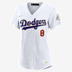 Enrique Hernández Los Angeles Dodgers 2025 World Series Champion Gold Series Women's Nike MLB Stadium Jersey - White