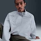 Nike SB Denim-løbejakke med lynlås i fuld længde