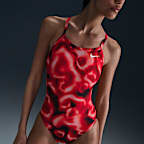 Traje de baño de una pieza con espalda deportiva para mujer Nike HydraStrong