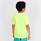 Nike Dri-FIT Playera Sidewinder Split para niños talla pequeña