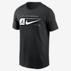 Playera Nike de la MLB para hombre Atlanta Braves Fashion - Negro