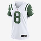 Jersey de fútbol americano Nike de la NFL Game para mujer Aaron Rodgers New York Jets - Blanco