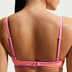 Parte superior del bikini tipo bralette con textura ondulada para mujer Nike Swim