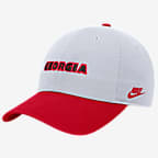 Georgia Nike College Campus Cap - White